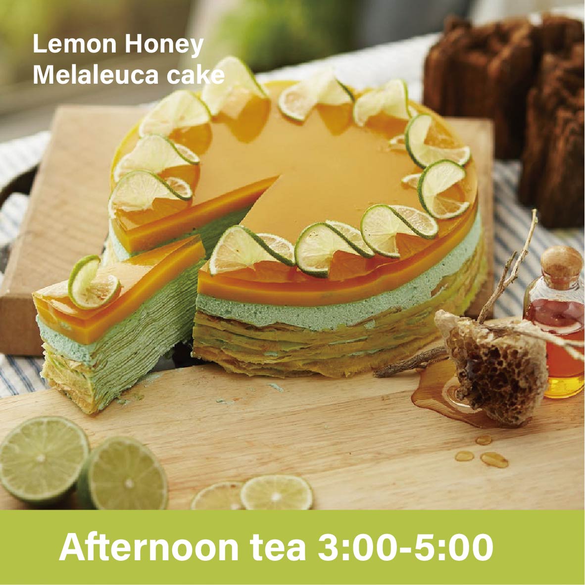Lemon Honey Melaleuca cake – Streamland NZ