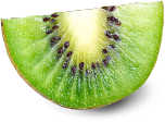 Kiwifruit piece decoration
